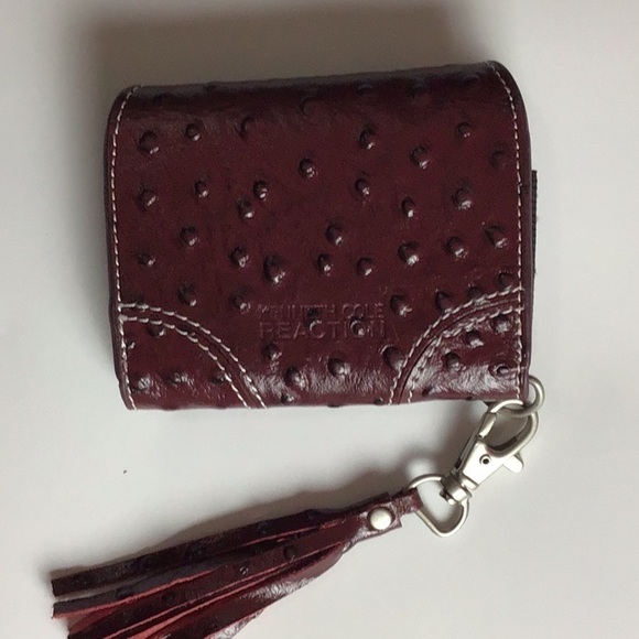 Kenneth Cole Reaction Leather Ostrich Card holder - Picture 2 of 4